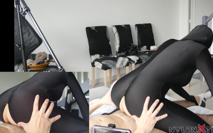 Nylon Xtreme: Black Zentai encasement 2 कमशॉट्स