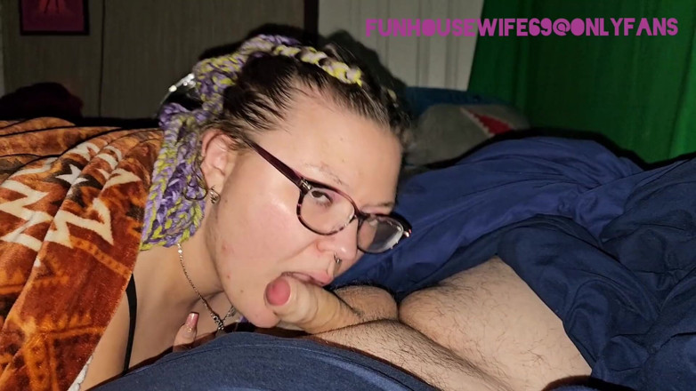 Funhousewife69: Blowjob nach der arbeit seine eier ablassen und seine ganze...