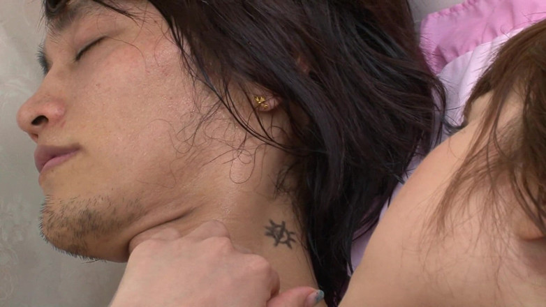 Japanese tight Pussies: She masturbates all alone when suddenly a sexy stud appears