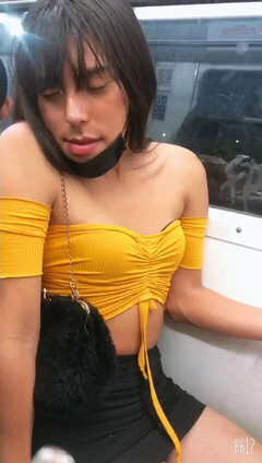 NATALIASTAR: Tranny Natalia Natočeno v amatérském pornu v metru