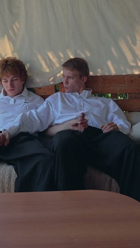 Two Students in the Yard: Big Cock Top, Deepthroat, Then He Wrecks the Cute Twink’s Smooth Ass