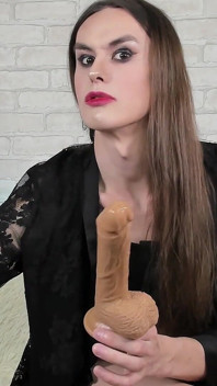 Beautiful Ass Fuck with 20 Cm Dildo