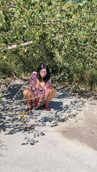 50 Plus Mature Beauty Masturbates Outdoor