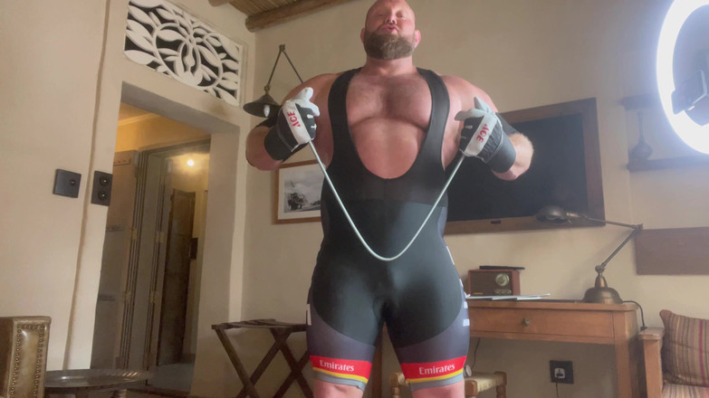 Jack stacked: Lycra Fetish Metal ohýbání s honěním mrdky