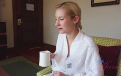 Blonde slut fucks amazing