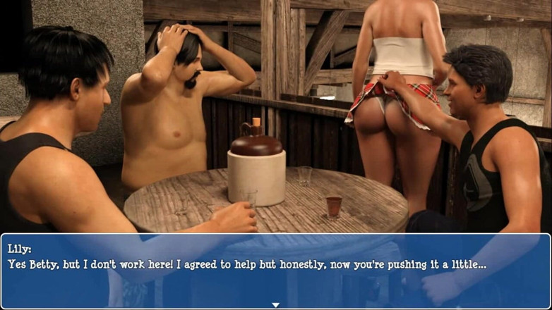 Dirty GamesXxX: Лілія з долини: купа збуджених сільських хлопців у таверні