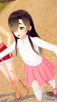 Two Girls Walking Animation