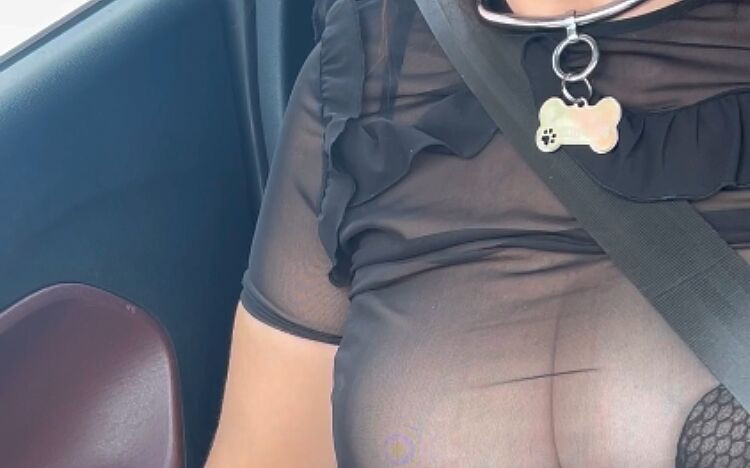 Bitch Wife Exposed in Public at Paris (Lady Oups exhib & Slave Mom)