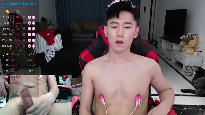 Double-camera, Self-insertion, Nipple Clips, Ejaculation (Ben337)