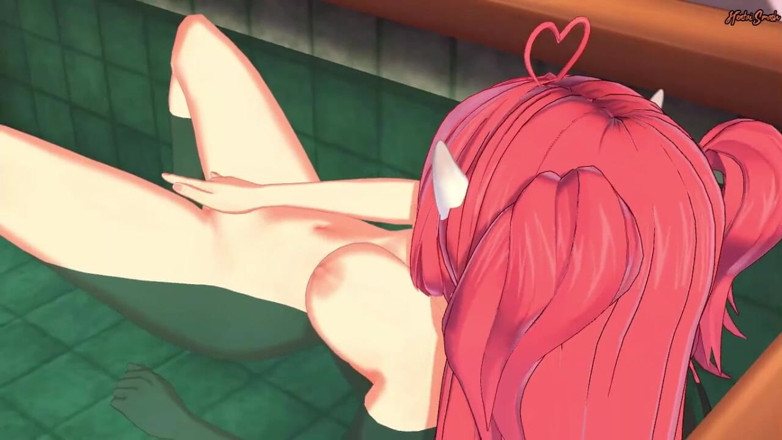Hentai Smash: Ironmouse мастурбирует, принимая ванну - Vtuber Хентай.