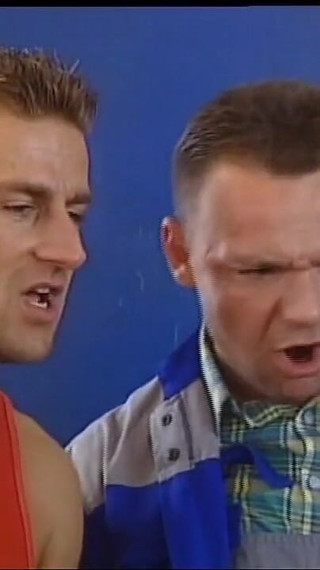 Thumbnail of MILF Pissed on Pussy and Huge Tits Then Fucked by Two Horny Mechanics