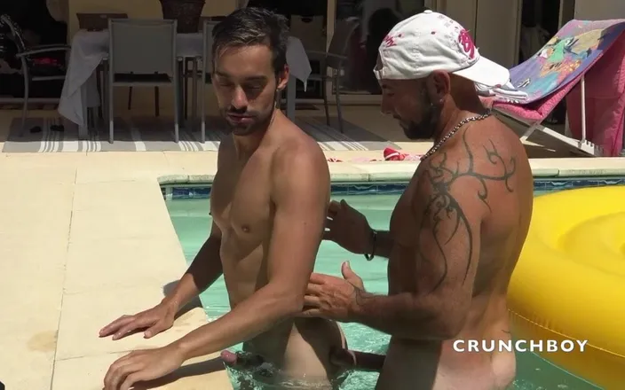 French twinks amator sextapes: ERCI used raw in the swimming pool