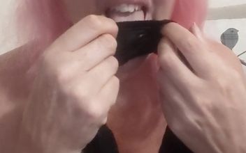 Sniffing Licking and Rubbing Panties