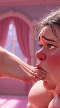 Ugly Fat SSBBW Humiliated Licking Beautiful Woman's Feet