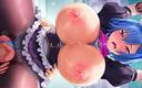 MsFreakAnim: Hentai fickte enge muschi von frechen zimmermädchen in strümpfen