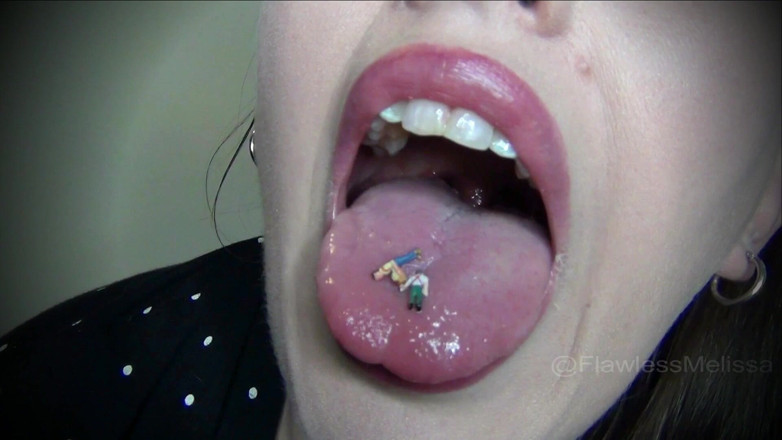 Flawless Melissa: Giantess Рот Соблазняет Рот Крупным Планом, Uvula Проглотили Целиком