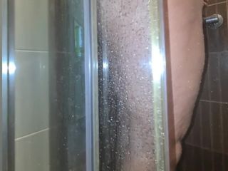 Busty granny: Old BBW granny wife takes a shower