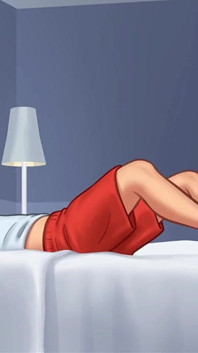 Milf casera lo atrapó masturbándose con sus bragas, milf lo atrapó oliendo sus bragas - summertime saga 07