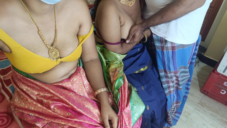 Palani69: 쓰리섬 핫한 섹스를 즐기는 유부녀