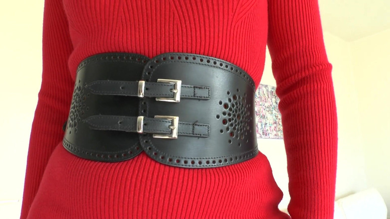 Lady Victoria Valente: Tali Pinggang Ketat Lebar Bahagian 79 Wanita Victoria Valente