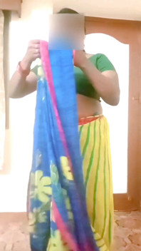 Desi Indian Tamil BBW Wife Nude Tease Big Boobs Ass Hairy Pussy Saree Wearing! Renuraj