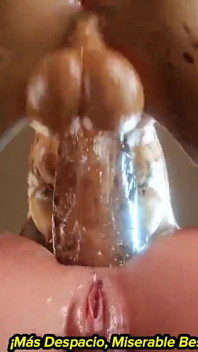 Amazonium Blade: Królowa dziwka pieska w stylu walił mocno przez Masywnego potwora kutas - intensywny ostry seks, anal creampie, brudne