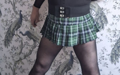 Mature Crossdressing Sissy Slut Wanking a Perthetic Limp Cock thumbnail