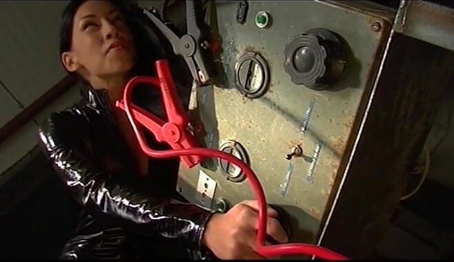 THAGSON: Mya diamond im latex-catsuit (2 sex 3 engel, szene 01)