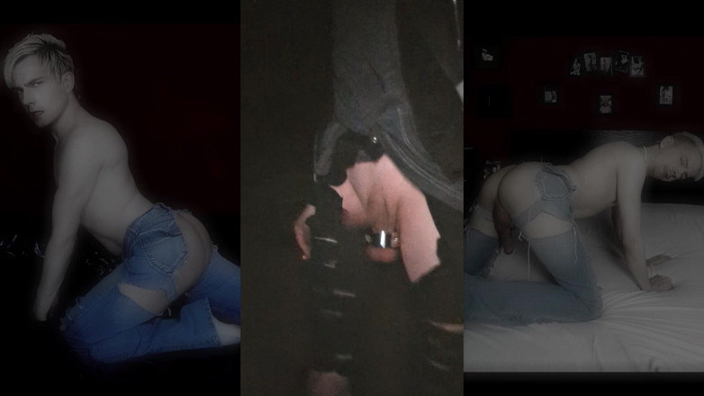 kinkygaynudist: Ripped Jeans di luar rumah (tengah malam walk)