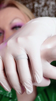 Compilation of ASMR videos: hottest gloves fetish (Arya Grander)