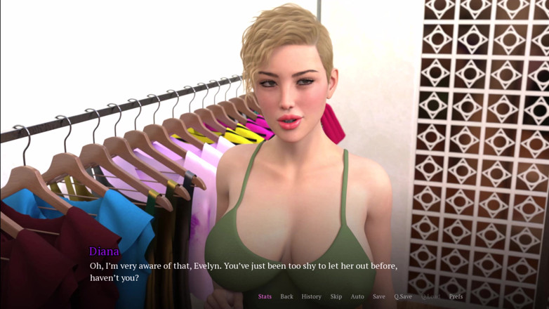 Kitty Gamer: El adorado matrimonio 3 Evelyn fue de compras y llegó a...