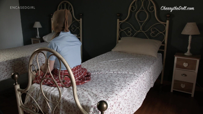 Cherry The Doll: College Uniform Bed Bondage