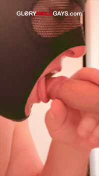 Cum Ladle at the Gloryhole - Student Gives Me His Load