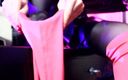 Eva Latexxx: Roze laarzen fetisj meesteres Eva Latex hete milf