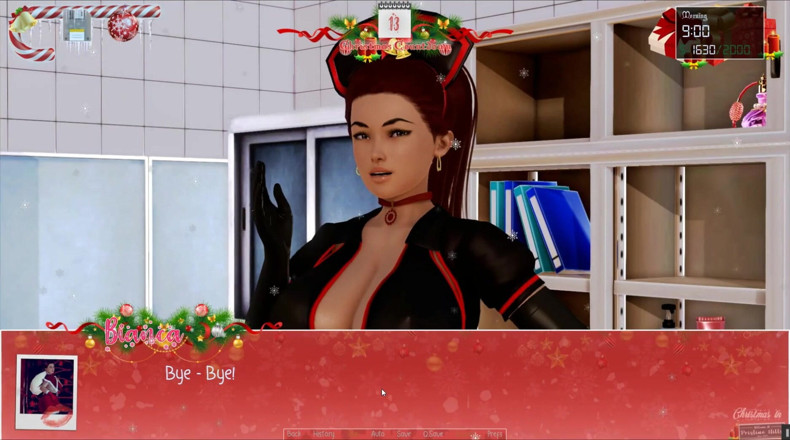 Cumming Gaming: Onbeperkt Kerstmis [Kerst hentai pornospel], ep.9 - Ik heb miss Santa strakke...