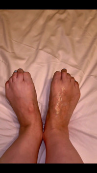 Feet in Cum