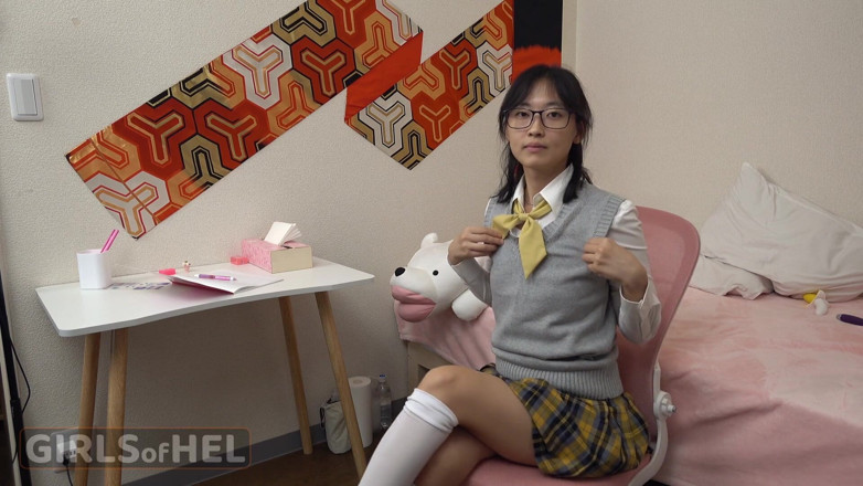 Girls of Hel: Nerdy Asian Student Is Eager to Start Her Lesson with...