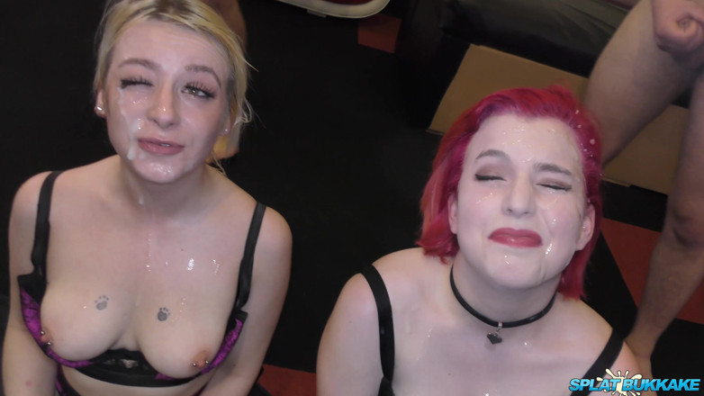 Gangbang team: Ejaculare multiplă de debut pentru Olivia și Candice
