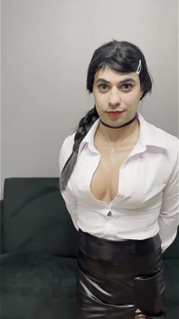 An Anal Interview Was Conducted with a Secretary with a Penis