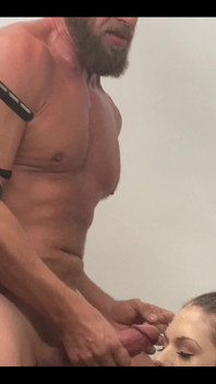 Busting a Fat Load All Over Her Pretty Little Face