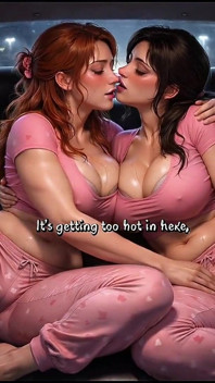 Călărire lesbiană în mașină