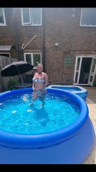 Diving in the Freezing Pool!