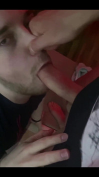 Big Cock on His Face