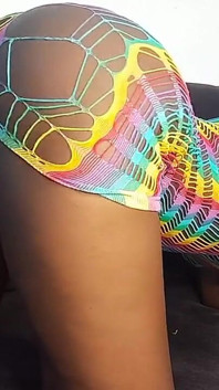 Ebony Petite Teen Playing with Her Self