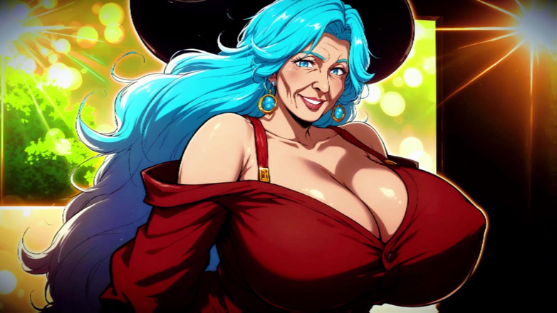 AI Porn: Reife cartoon-styl ai frauen necken und oben ohne