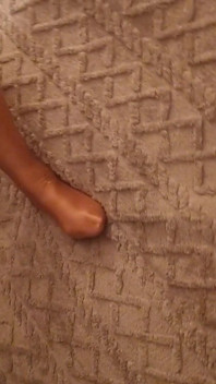 Gold Crotchless Tights & Bound Tits - Julie Plays with Powerful Vibrator Nearly Gets Caught 001-soft-v-006-pussy-caught