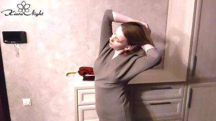 Kiara Night: Secretary came home think about dick of boss beginning masturbate
