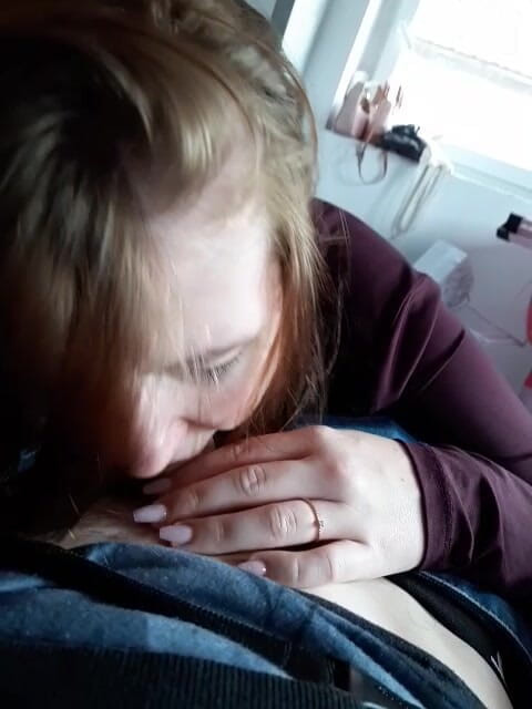 Couple18and38: Girlfriend Giving Head