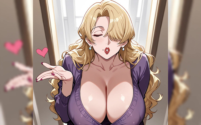 AI Porn: Blonďatá GILF Hentai Porno