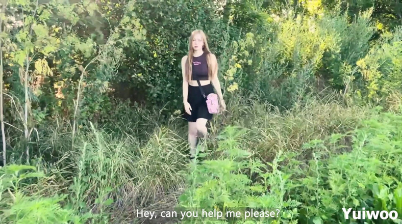 Yuiwoo: Horny Schoolgirl Got Lost in the Forest and Is Ready...